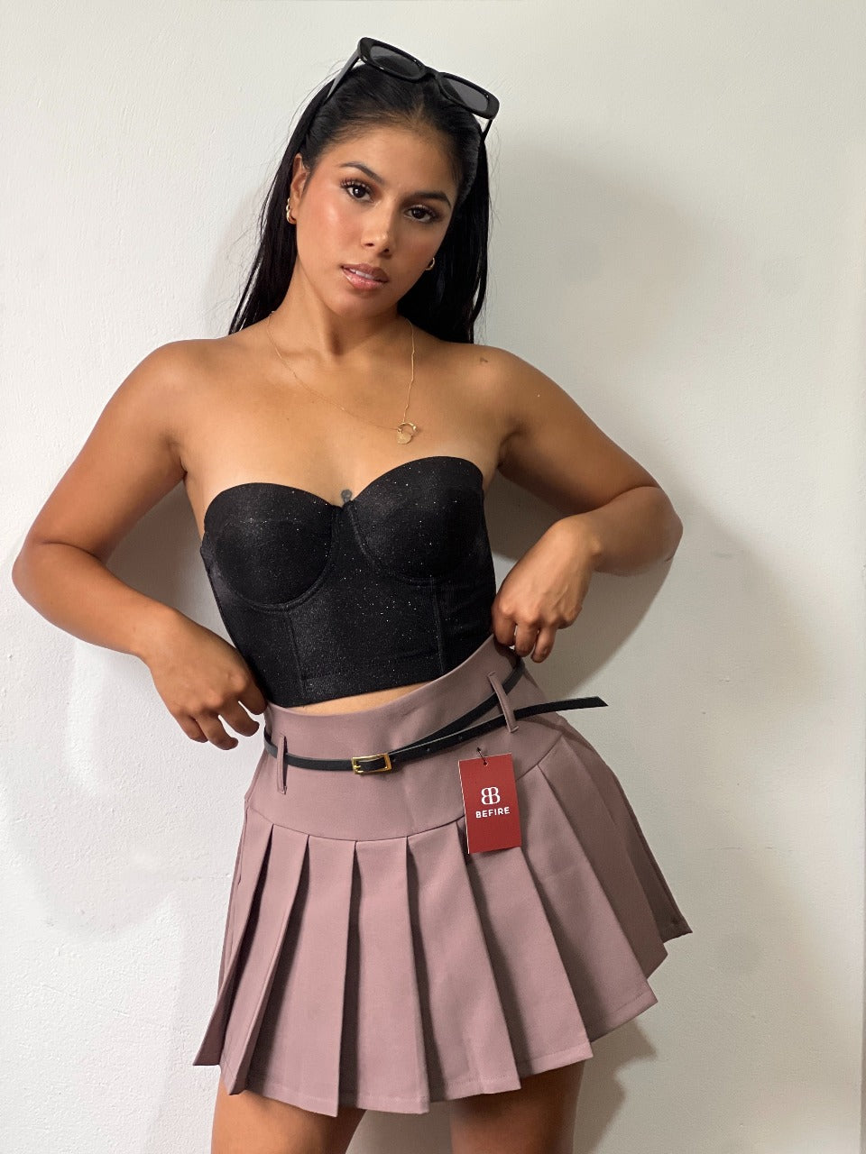 Faldashort Plisada Zara