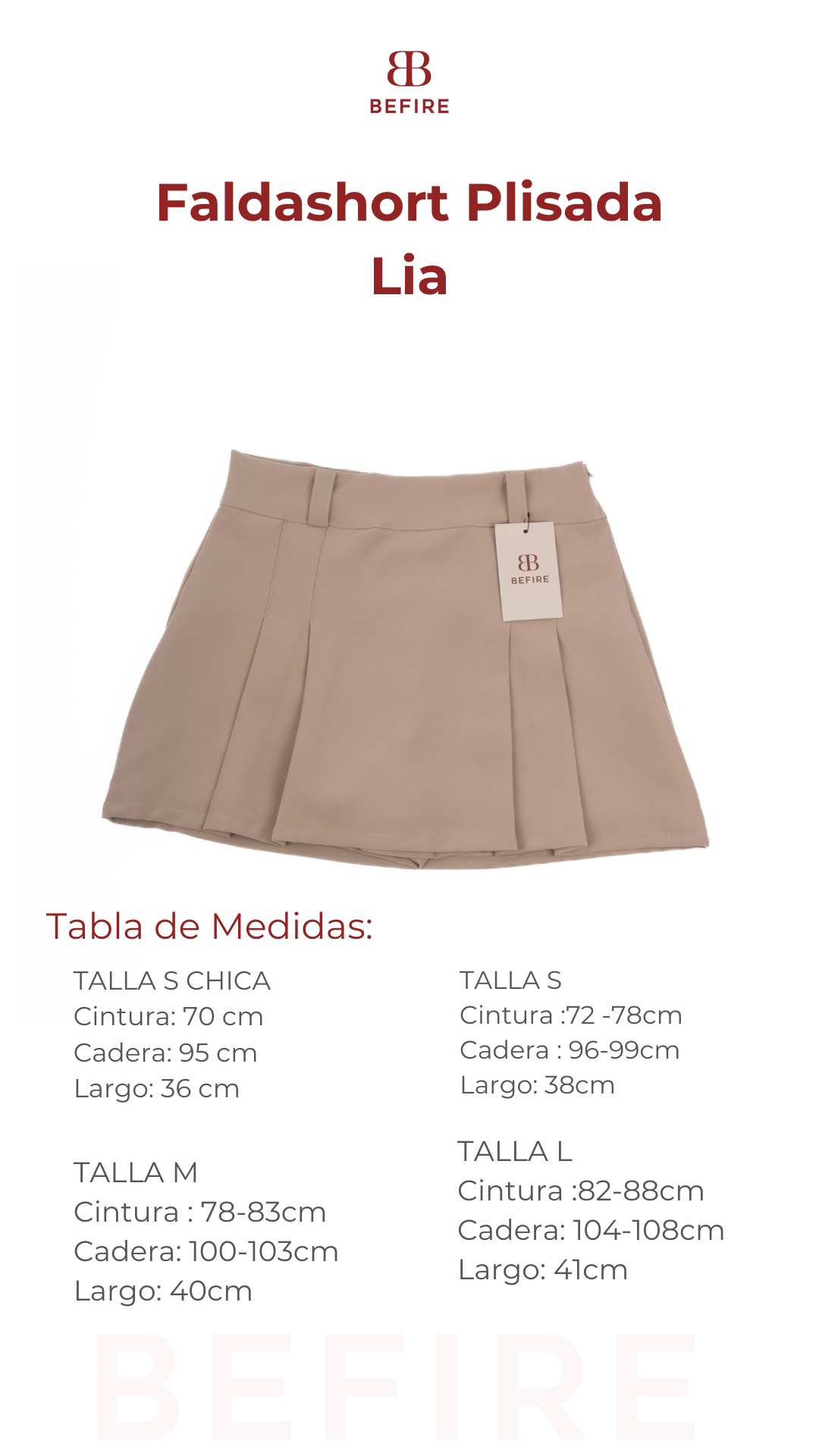 Faldashort Plisada Lia