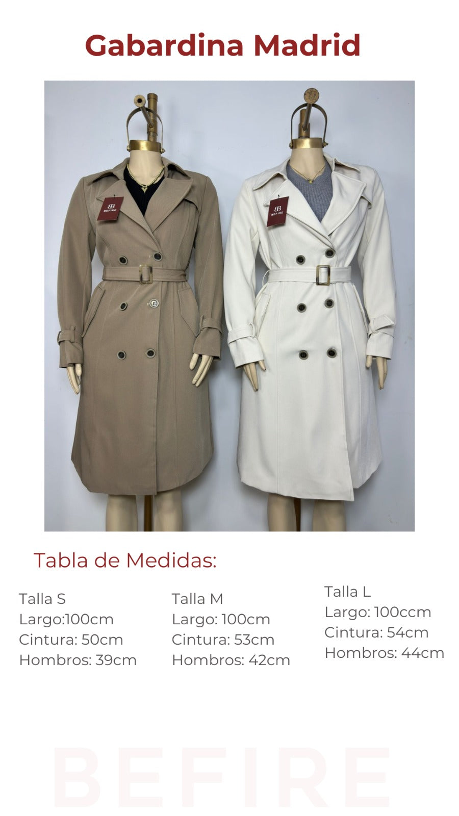 Gabardina Madrid