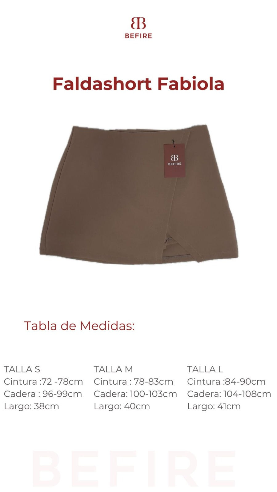 Faldashort asimetrico Fabiola
