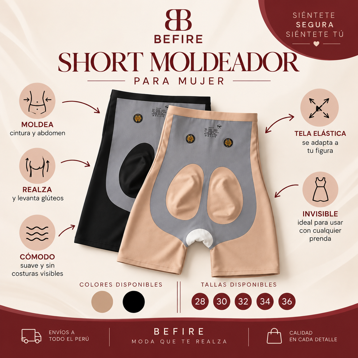 Short Moldeador Invisible