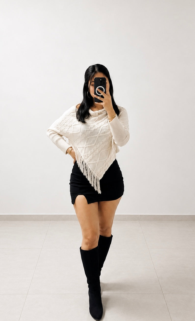 Poncho Asimetrico