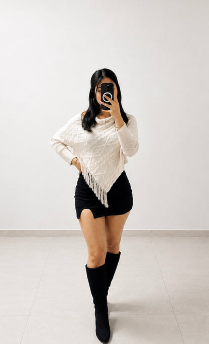 Poncho Asimetrico