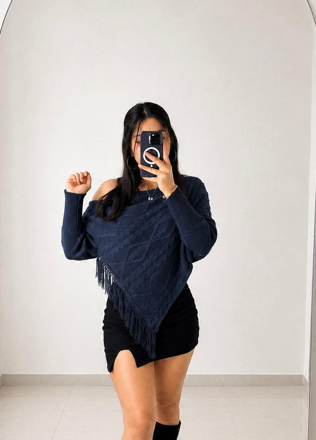 Poncho Asimetrico