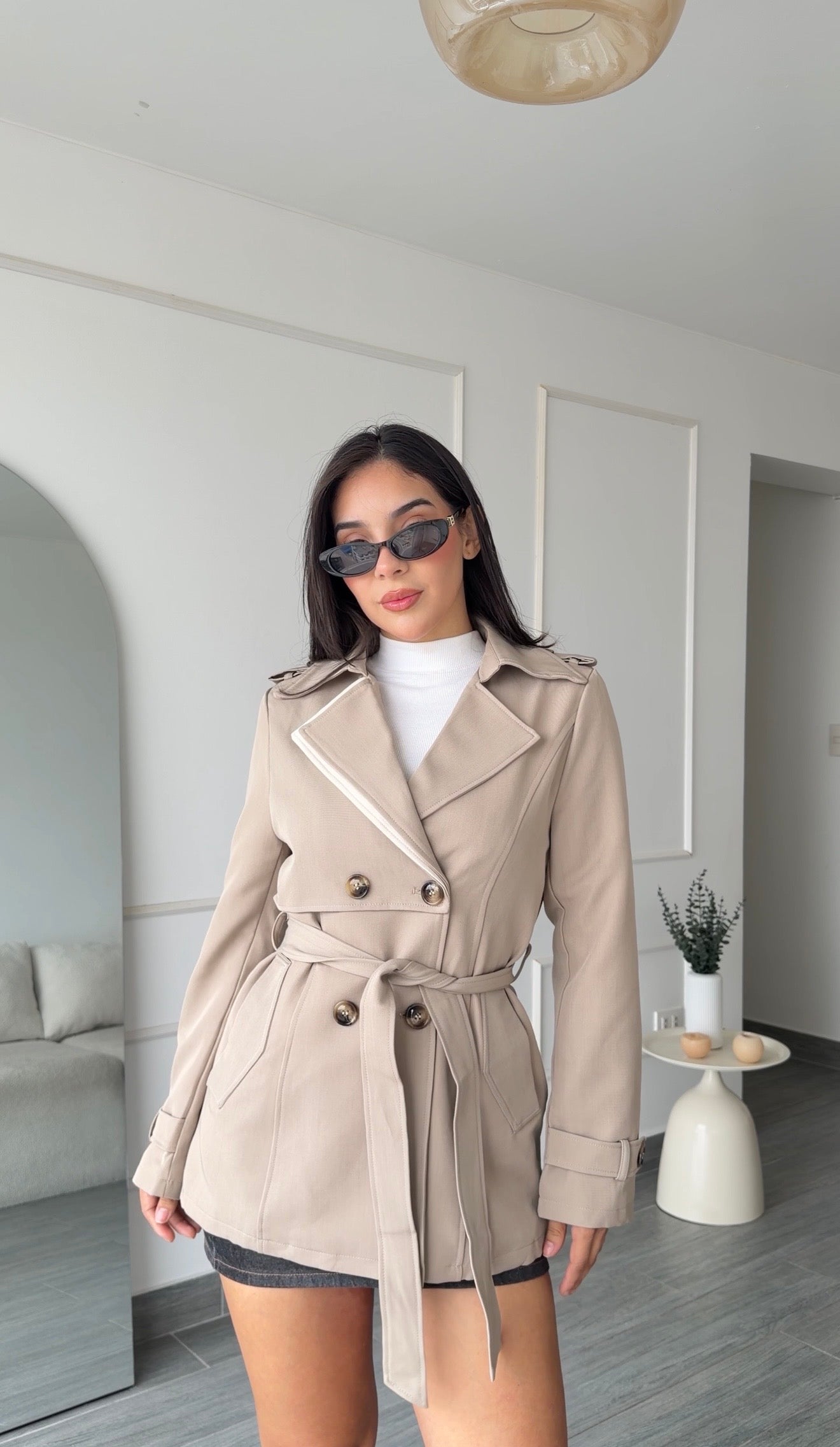Gabardina Petite Alana