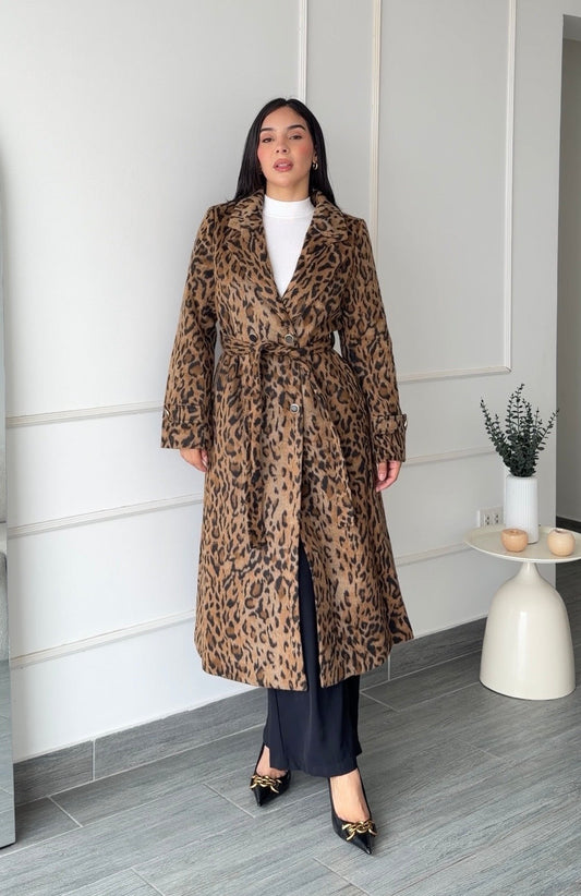 Maxiabrigo Leopardo