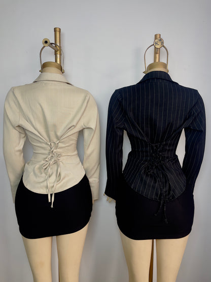 Blusa corset rayas