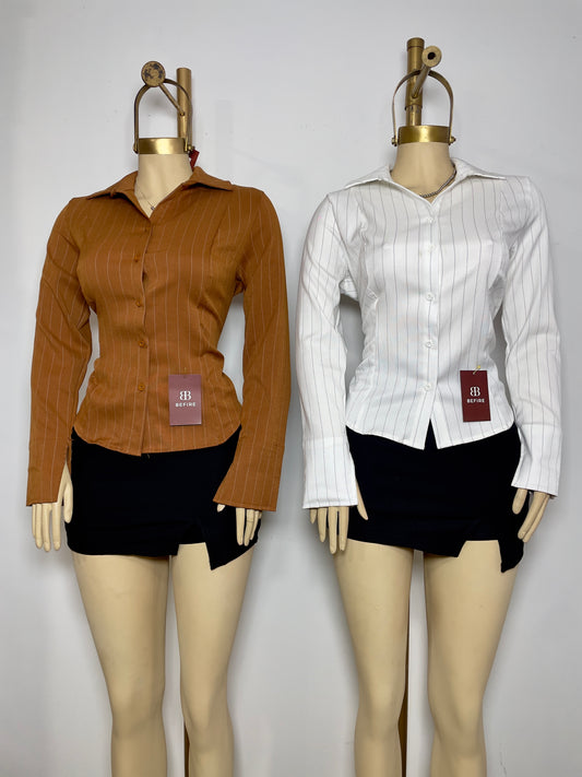 Blusa corset rayas