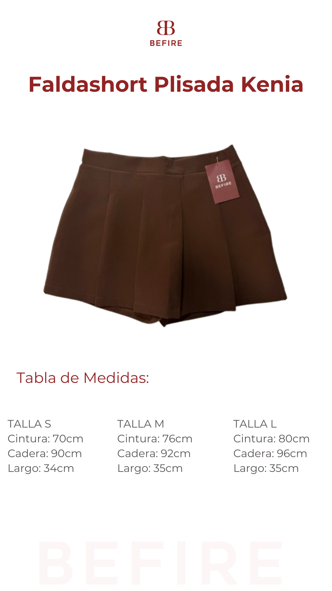 Falda plisada Kenia