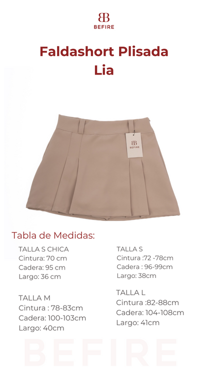Faldashort Plisada Lia