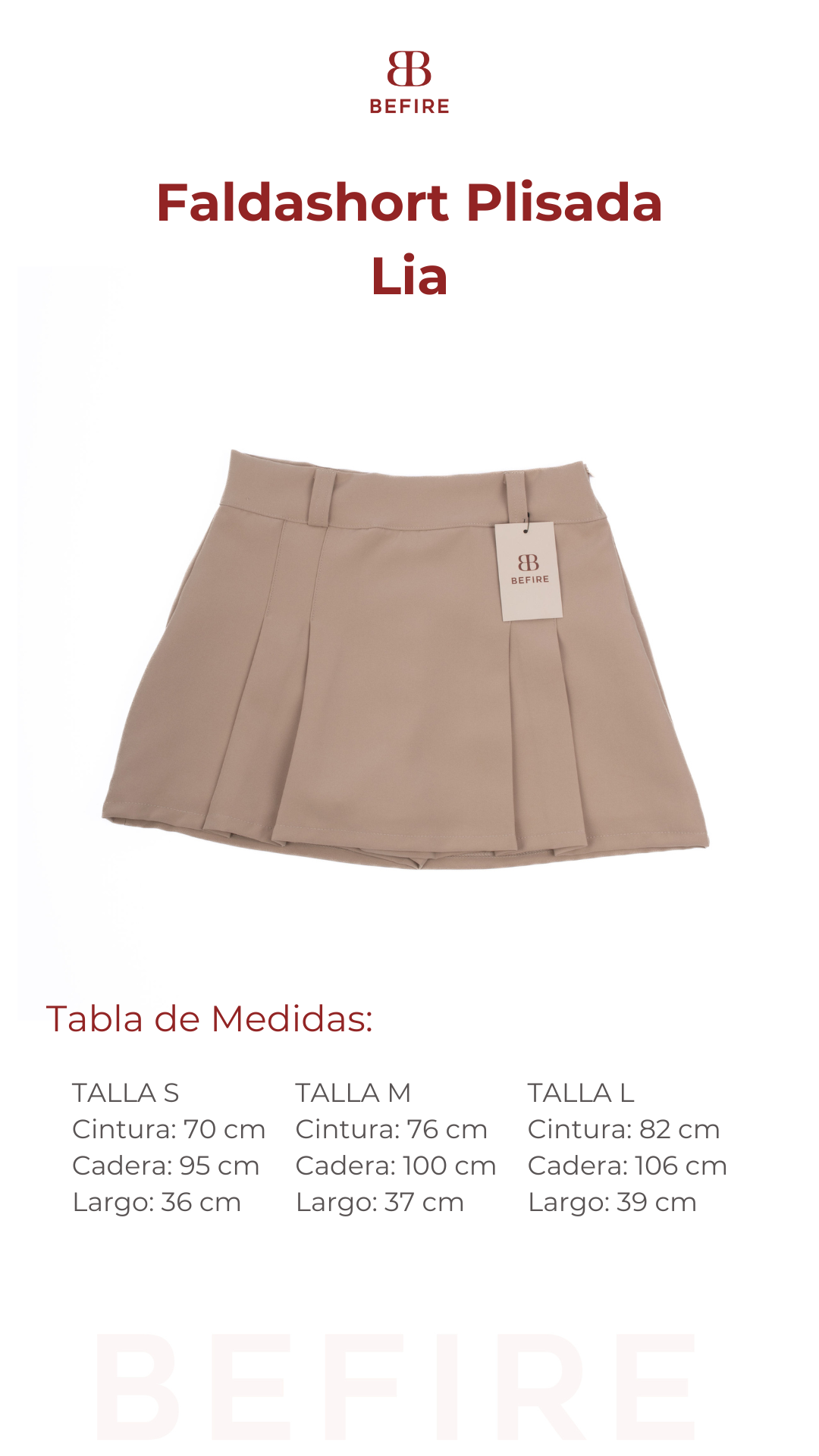 Faldashort Plisada Lia