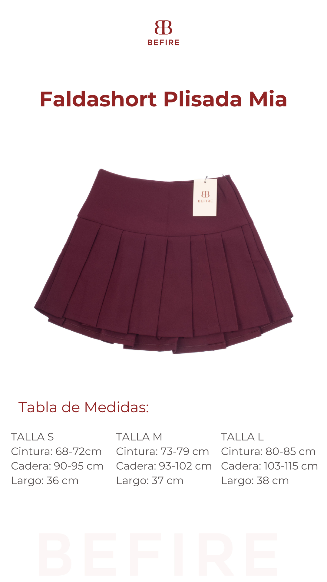 Faldashort Plisada Mia