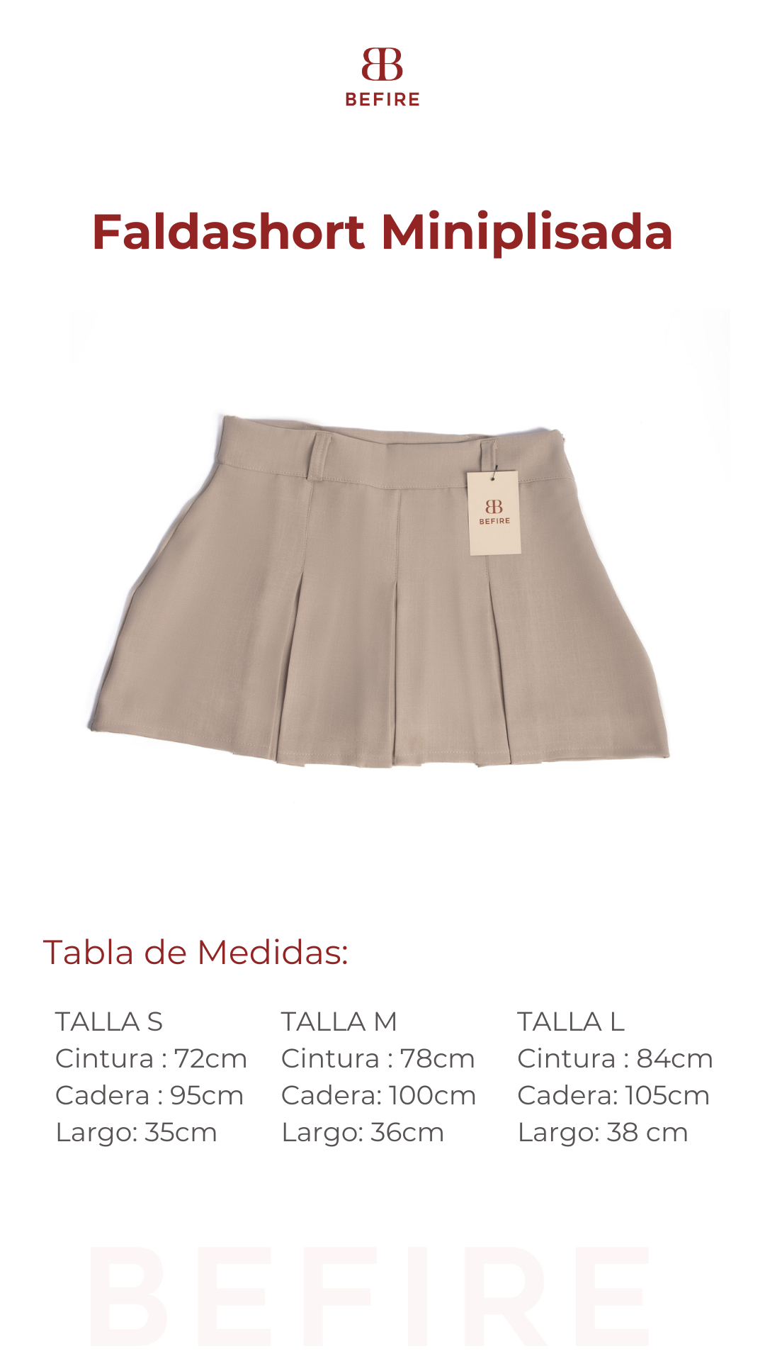 Faldashort Miniplisada