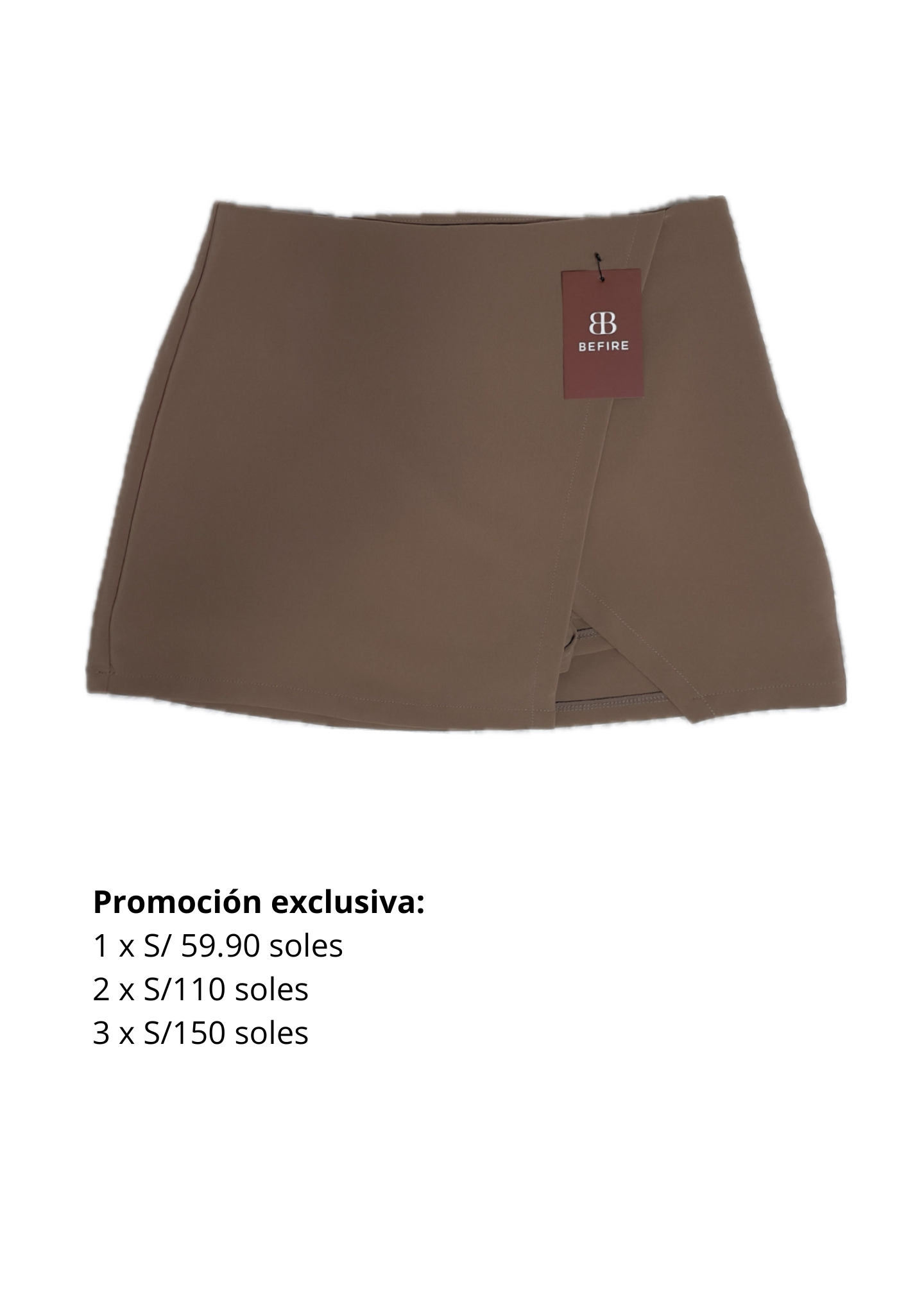 Faldashort asimetrico Fabiola