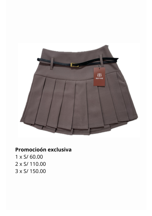 Faldashort Plisada Zara