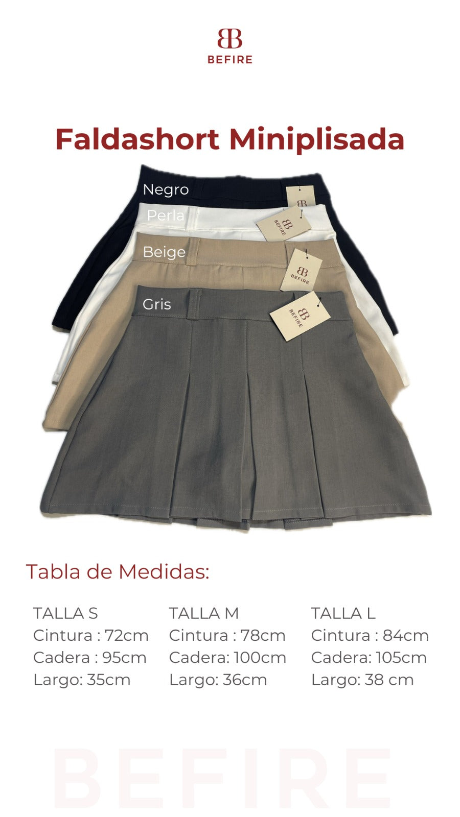 Faldashort Miniplisada