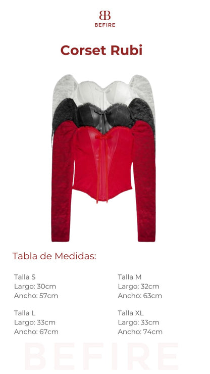 Corset Fajero Rubi