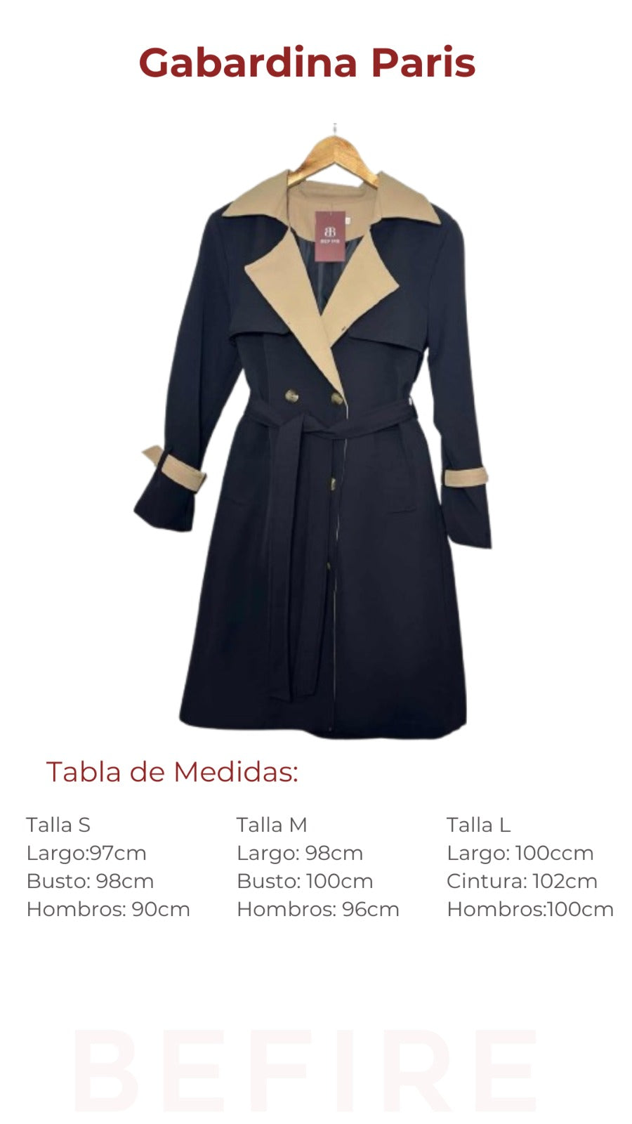 Gabardina Paris