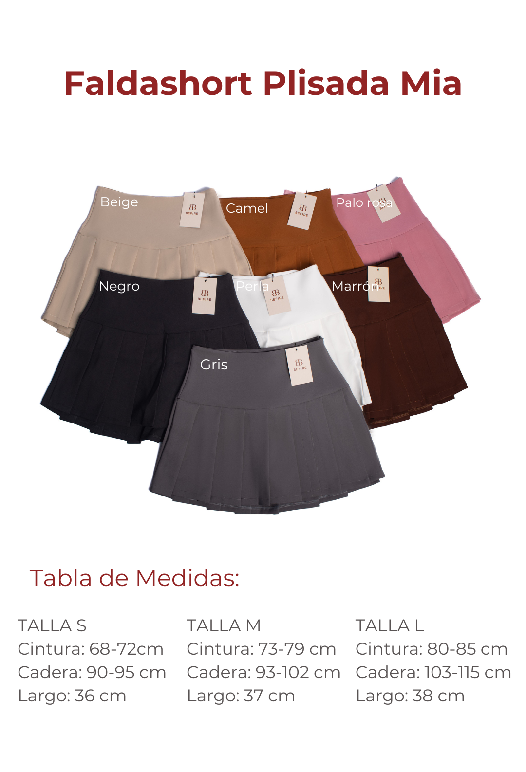 Faldashort Plisada Mia